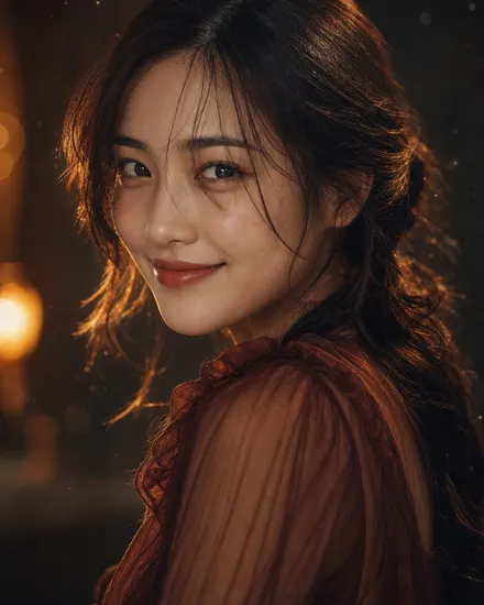 엠버 — 불꽃 soulmate portrait — a woman